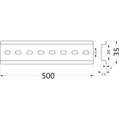 wspornik TH35 WTH206 33.505 OPATÓWEK (33.505)
