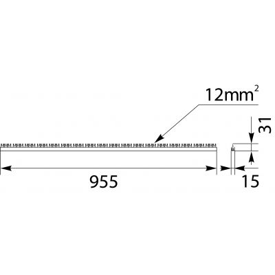 Szyna łączeniowa widełkowa 3P 54M S54 3F-12 45.312 OPATÓWEK (45.312)