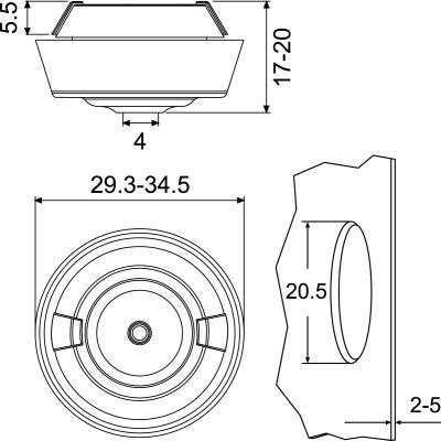TKS KLIK M20 B Przepust dwukomponentowy 34.995 OPATÓWEK (34.995)