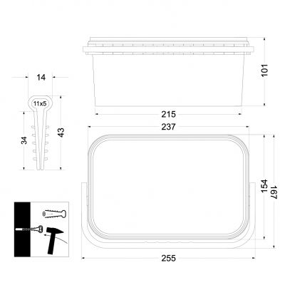 Uchwyt USMP-2 (600szt) box OPATÓWEK (16.11)