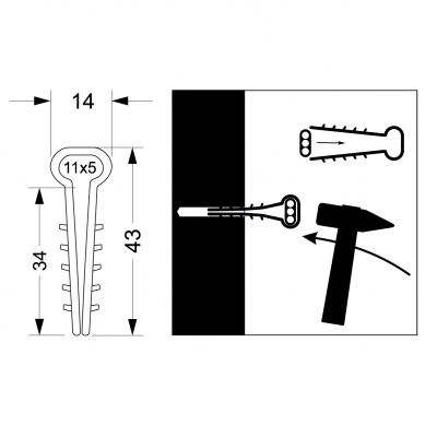 Uchwyt USMP-2 (600szt) box OPATÓWEK (16.11)