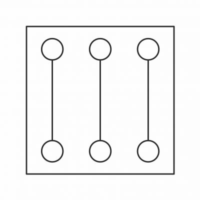 Złączka przelotowa gwintowana na szynę AL/CU 145A 3x(2,5-50)mm2 WLZ35/3x50/n niebieska 48.350 OPATÓWEK (48.350)