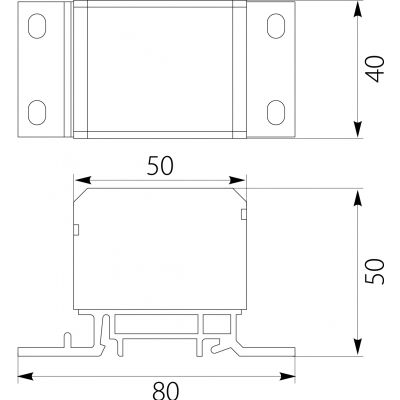 Blok rozdzielczy 2x4-50mm2 + 3x2,5-25mm2 + 4x2,5-16mm2 szary DB1-S 48.14 OPATÓWEK (48.14)