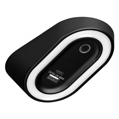 AGRA lampka podszafkowa LED 2,5W, 80lm, 4000K, z włącznikiem bezdotykowym i funkcją ładowania USB A+ (AD-OM-6564L4/B/USB)