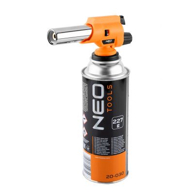 Palnik gazowy nakręcany z zapłonem piezo regulacja płomienia 1300°C NEO (20-027)