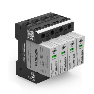 Ogranicznik przepięć 4P T1+T2 12,5kA 275V 4+0 ESPAC V T12 10400120080 ELKO-BIS (10400120080)
