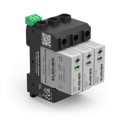 Ogranicznik przepięć PV T2 15kA 1020V DC układ Y ESPPV V T2 22121003080 ELKO-BIS  (22121003080)