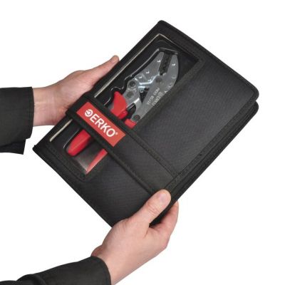 Praska ręczna z kompletem matryc (praska +szt matryc + opakowanie)  ERKO (PR_33-Z5)