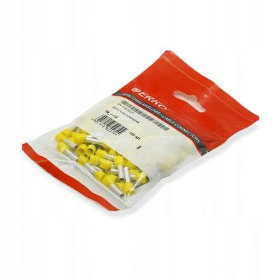 Końcówka tulejkowa izolowana Cu miedź cynowana TE 25-16 /opk=50szt./ ERKO (TE_25-16/50)