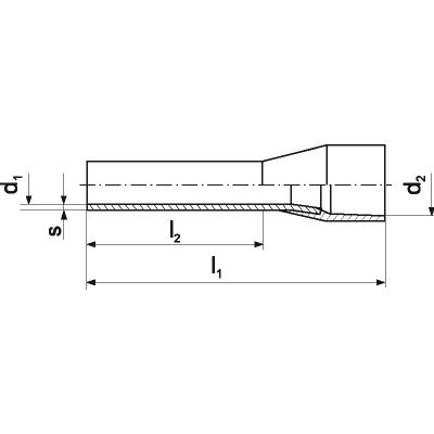 Końcówka tulejkowa izolowana Cu miedź cynowana TE 4-10V /opk=100szt./ ERKO (TE_4-10V/100)