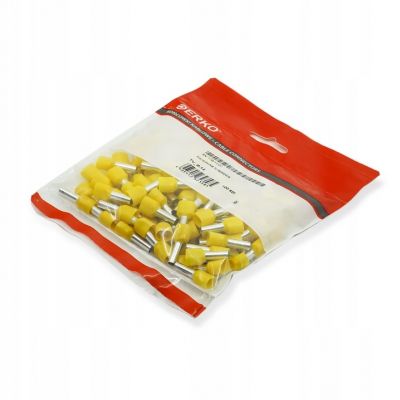 Końcówka tulejkowa podwójna izolowana Cu miedź cynowana TV 0,5-8 /opk=100szt./ ERKO (TV_0,5-8/100)