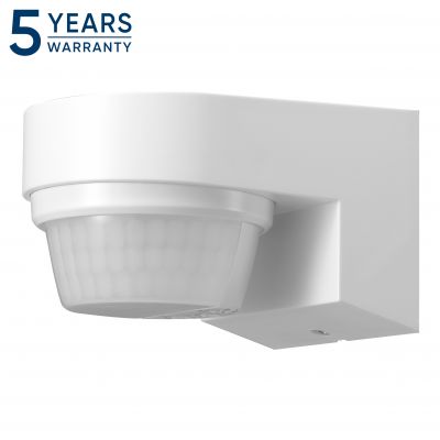 Czujnik ruchu PIR hermetyczny czujka ścienna LED 2000W 240st. IP65 biały (OR-CR-289/W)