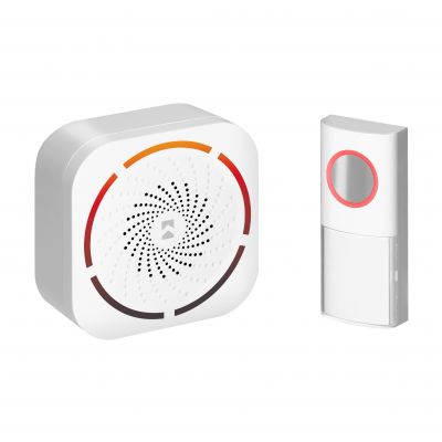 Dzwonek bezprzewodowy do drzwi furtki 230V wodoodporny IP44 150 m ORNO (OR-DB-KD-178/W)