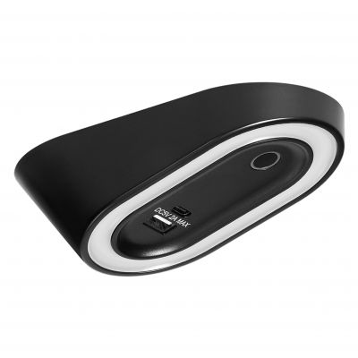 AGRA lampka podszafkowa LED 2,5W, 80lm, 4000K, z włącznikiem bezdotykowym i funkcją ładowania USB A+ (AD-OM-6564L4/B/USB)