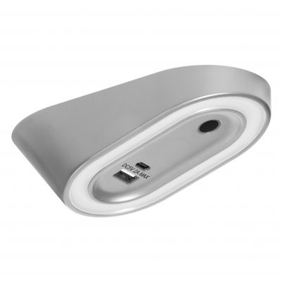 AGRA lampka podszafkowa LED 2,5W, 80lm, 4000K, z włącznikiem bezdotykowym i funkcją ładowania USB A+ (AD-OM-6564L4/G/USB)