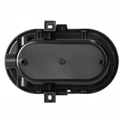 Oprawa oświetleniowa SOTOA E27 max. 15W IP54 klosz szklany osłona plastikowa czarna ORNO (AD-OP-6562BE27SPP)