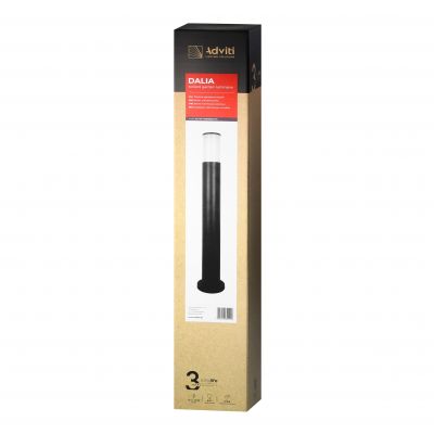 DALIA oprawa ogrodowa słupek, E27, max. 15W, IP54, 80 cm, czarny (AD-OP-6568BE27SM)