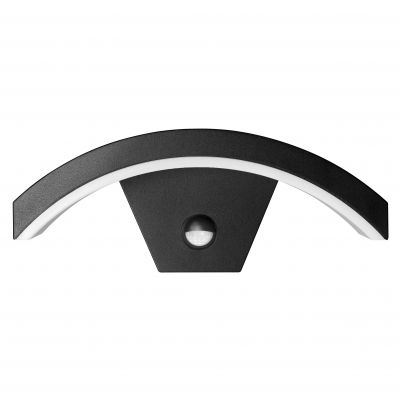 PILEA LED 9W, lampa ogrodowa z czujnikiem PIR, 700lm, IP54, 4000K, czarna (AD-OP-6572BLPMR4)