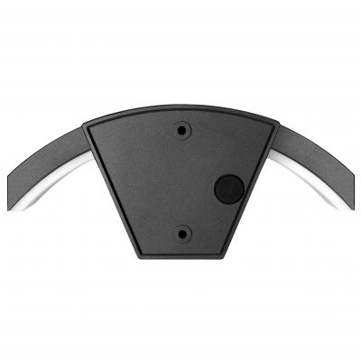 PILEA LED 9W, lampa ogrodowa z czujnikiem PIR, 700lm, IP54, 4000K, czarna (AD-OP-6572BLPMR4)