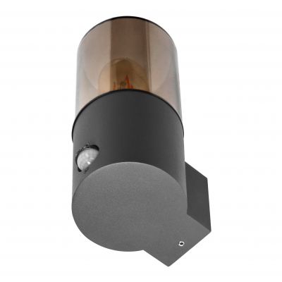 SALVIA oprawa ogrodowa hermetyczna z czujnikiem PIR E27 max. 15W IP54 szara AD-OP-6573GE27PPR ORNO (AD-OP-6573GE27PPR)