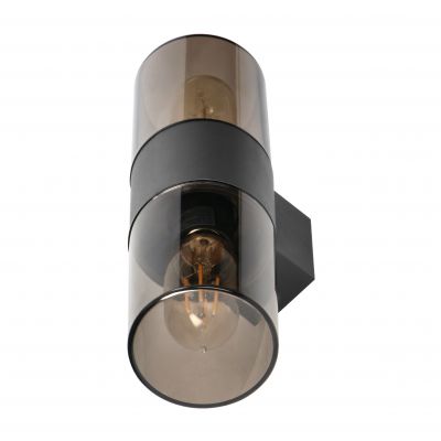 SALVIA oprawa ogrodowa hermetyczna 2xE27 max. 2x15W IP54 szara AD-OP-6574GE27PP ORNO (AD-OP-6574GE27PP)
