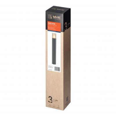SALVIA oprawa ogrodowa hermetyczna słupek E27 max. 15W IP54 50cm szary AD-OP-6575GE27PP ORNO (AD-OP-6575GE27PP)