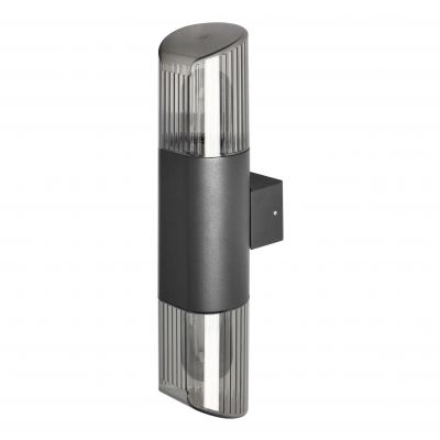 PEONIA oprawa ogrodowa hermetyczna 2xE27 max. 2x15W  IP54 czarna AD-OP-6580BE27PP Orno (AD-OP-6580BE27PP)