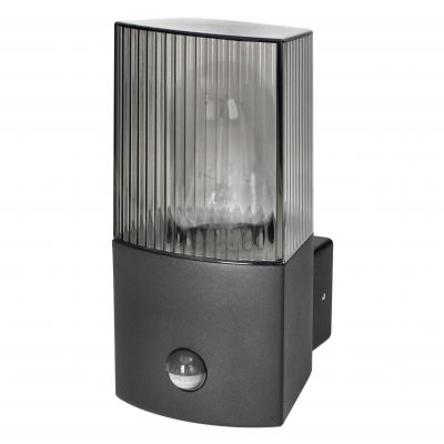PEONIA oprawa ogrodowa hermetyczna z czujnikiem PIR E27 max. 15W IP54 czarna ORNO (AD-OP-6581BE27PPR)