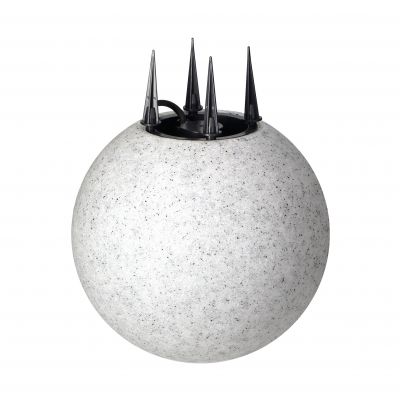 Oprawa ogrodowa OFELIA kula E27 max. 18W IP65 kamień 28cm wbijana ORNO (AD-OP-6588GE27ZW)