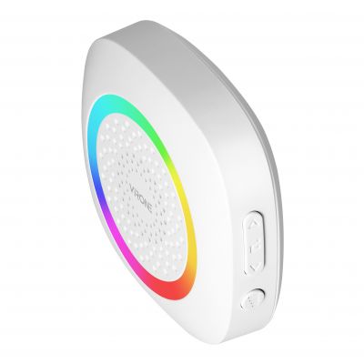 PELA DC dzwonek bezprzewodowy bateryjny learning system 60 dźwięków LED RGB 300m biały ORNO (DB-6/W)