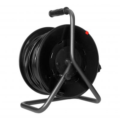 Przedłużacz bębnowy 4 gniazda 2P+Z kabel PVC H05VV-F 3x1,5mm2 długość - 50m STAŁE GNIAZDA termi ORNO (OR-AE-13292/50M)
