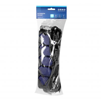 Przedłużacz warsztatowy bryzgoszczelny IP44, 5 gniazda 2P+Z IP44, przewód gumowy, H05RR-F 3x1,5mm2, (OR-AE-13297/5M)