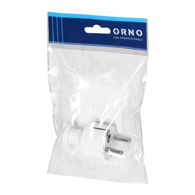 Wtyczka prosta Uni-Schuko 16A, 230V, biała (OR-AE-13304/W)