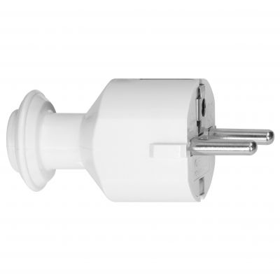 Wtyczka prosta Uni-Schuko 16A, 230V, biała (OR-AE-13304/W)