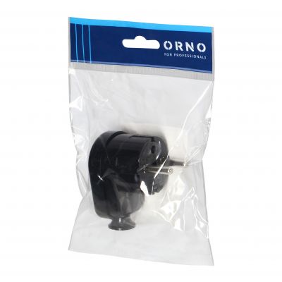 Wtyczka kątowa Uni-Schuko 16A, 230V, czarna (OR-AE-13305/B)