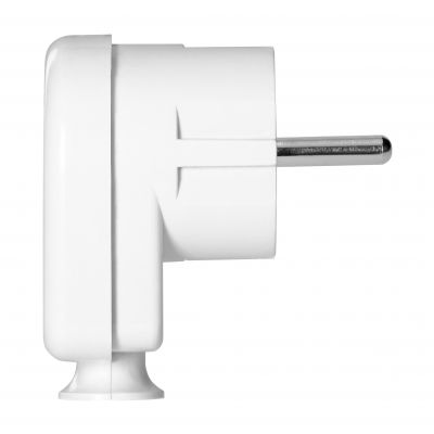 Wtyczka kątowa Uni-Schuko 16A, 230V, biała (OR-AE-13305/W)