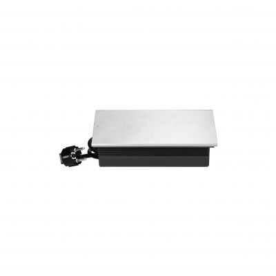 Gniazdo wpuszczone w blat przesuwana pokrywa 2 gniazda USB C + USB srebrne 1,8m ORNO (OR-GM-9043/G)