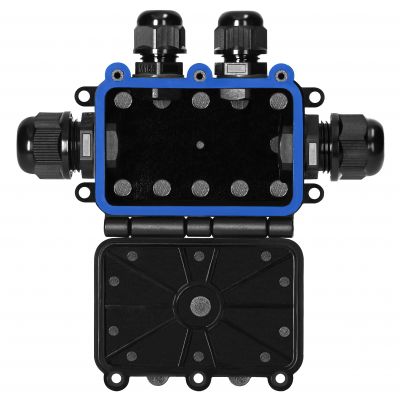 Puszka natynkowy HD IP68, 0,5-6,0mm2 ,2 dławnice M20, 2 dławnice M16, układ T (OR-JB-13815/4T)