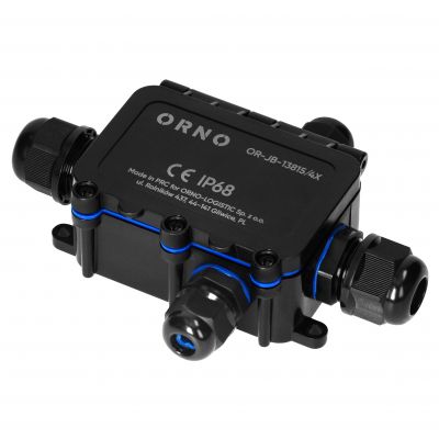 Puszka natynkowy HD IP68, 0,5-6,0mm2 ,2 dławnice M20, 2 dławnice M16, układ X (OR-JB-13815/4X)