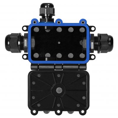 Puszka natynkowy HD IP68, 0,5-6,0mm2 ,2 dławnice M20, 2 dławnice M16, układ X (OR-JB-13815/4X)