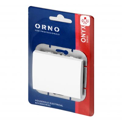 Łącznik jednobiegunowy podtynkowy z podświeleniem Onyx, 10A, 250V, WP-1O/S, biały (OR-OE-7500/P/W)
