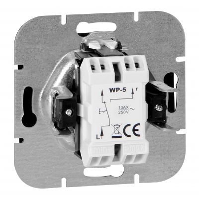 Łącznik podtynkowy schodowy Onyx, 10A, 250V, WP-5O, czarny (OR-OE-7502/B)
