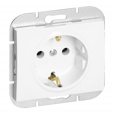 Gniazdo pojedyncze podtynkowe 2P+Z Schuko Onyx, 16A, 250V, PT-17O, biały (OR-OE-7505(GS)/W)