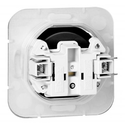 Gniazdo pojedyncze podtynkowe 2P+Z Onyx, 16A, 250V, PT-16O, czarny (OR-OE-7505/B)
