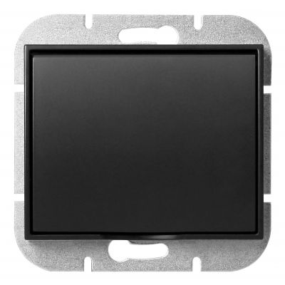 Gniazdo pojedyncze podtynkowe 2P+Z bryzgoszczelne z klapką Onyx, 16A, 250V, PT-16OH, czarny (OR-OE-7505/BB)