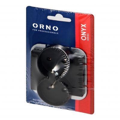 Gniazdo podwójne podtynkowe 2x2P+Z Onyx, 16A, 250V, PT-6OR, czarny (OR-OE-7506/B)