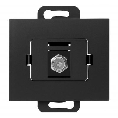 Gniazdo pojedyncze typ F Onyx, TV/F-F/O1, czarny (OR-OE-7514/B)