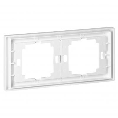 Ramka podwójna Onyx, Ra-2O, biały (OR-OE-7520/2/W)