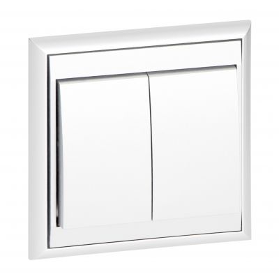 Łącznik podtynkowy świecznikowy Luna, 10A, 250V, WP-2L, biały (OR-OE-7601/W)