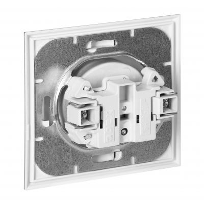 Gniazdo pojedyncze podtynkowe 2P+Z Luna, 16A, 250V, PT-16L, srebrny (OR-OE-7605/G)